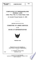 Compilation of defense-related federal laws (other than Title 10, United States code) : as amended through December 31, 1998 /