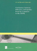 Civil justice between efficiency and quality : from ius commune to the CEPEJ /