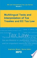 Multilingual texts and interpretation of tax treaties and EC tax law /
