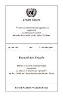 Treaty series : treaties and international agreements registered or filed and recorded with the Secretariat of the United Nations.