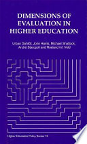 Dimensions of evaluation : report of the Study Group on Evaluation in Higher Education /