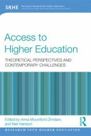 Access to higher education : theoretical perspectives and contemporary challenges /