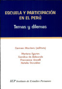 Escuela y participación en el Perú : temas y dilemas /