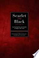 Scarlet and black.