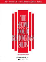 The second book of baritone/bass solos /
