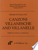 Canzoni villanesche and villanelle /