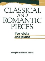 Classical and romantic pieces : for viola and piano /