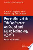 Proceedings of the 7th Conference on Sound and Music Technology (CSMT) Revised selected papers /