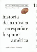 Historia de la música en España e Hispanoamérica /