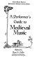 A performer's guide to medieval music /