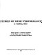 Studies of music performance : papers given at a seminar organized by the Music Acoustics Committee of the Royal Swedish Academy of Music /