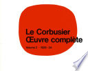 Le Corbusier, �uvre compl�ete.