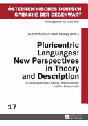 Pluricentric languages : new perspectives in theory and description /