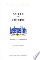 Actes du colloque "D'une langue à l'autre" : Besançon, 5-6-7 septembre 2002 /