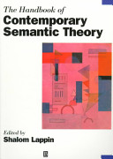 The handbook of contemporary semantic theory /