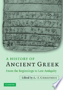 A history of ancient Greek : from the beginnings to late antiquity /