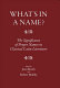 What's in a name? : the significance of proper names in classical Latin literature /
