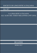 La linguistica italiana all'alba del terzo millennio (1997-2010) /