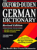 The Oxford-Duden German dictionary : German-English, English-German /