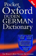 Pocket Oxford-Duden German dictionary : German-English, English-German /