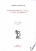 Mesopotamian poetic language : Sumerian and Akkadian /