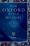 New Oxford style manual.