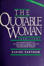The Quotable woman, 1800-1980 /