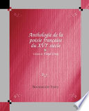 Anthologie de la poésie française du XVIe siécle /