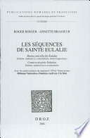 Les séquences de Sainte Eulalie : avec les autres poèmes du manuscrit 150 de Valenciennes /