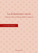 La declamazione onesta : l'attività critica di Giorgio Bárberi Squarotti /