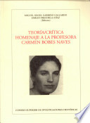 Teoría/crítica : homenaje a la profesora Carmen Bobes Naves /