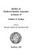Studies on medieval Spanish literature in honor of Charles F. Fraker /