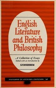 English literature and British philosophy : a collection of essays /