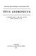 Titus Andronicus. A concordance to the text of the first quarto of 1594.