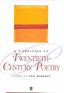 A companion to twentieth-century poetry /