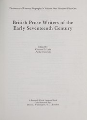 British prose writers of the early seventeenth century /