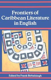 Frontiers of Caribbean literature in English /