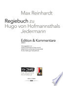 Max Reinhardt : Regiebuch zu Hugo von Hofmannsthals "Jedermann" : Edition & kommentare.