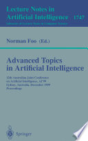 Advanced topics in artificial intelligence : 12th Australian Joint Conference on Artificial Intelligence, AI'99, Sydney, Australia, December 6-10, 1999 : proceedings /