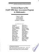 Technical report of the NAEP 1996 state assessment program in mathematics /