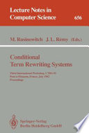 Conditional term rewriting systems /