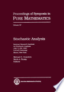 Stochastic analysis : Summer Research Institute on Stochastic Analysis July 11-30, 1993 Cornell University Ithaca, New York /