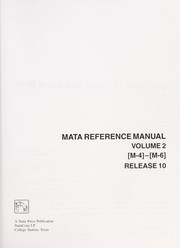 Mata reference manual : release 10.