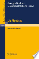 Lie algebras, Madison 1987 : proceedings of a workshop held in Madison, Wisconsin, August 23-28, 1987 /