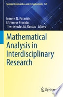 Mathematical analysis in interdisciplinary research /