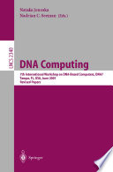 DNA computing : 7th International Workshop on DNA-Based Computers, DNA7, Tampa, FL, USA, June 10-13, 2001 : revised papers /