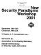 Proceedings, New Security Paradigms Workshop : September 10th-13th, [2001,] Cloudcroft, NM, USA /