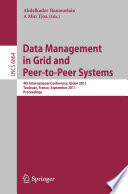 Data management in grid and peer-to-peer systems 4th international conference, Globe 2011, Toulouse, France, September 1-2, 2011 : proceedings /
