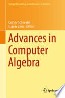 Advances in computer algebra : in honour of Sergei Abramov's' 70th birthday, WWCA 2016, Waterloo, Ontario, Canada /