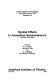 Optical effects in amorphous semiconductors : Snowbird, Utah, 1984 /